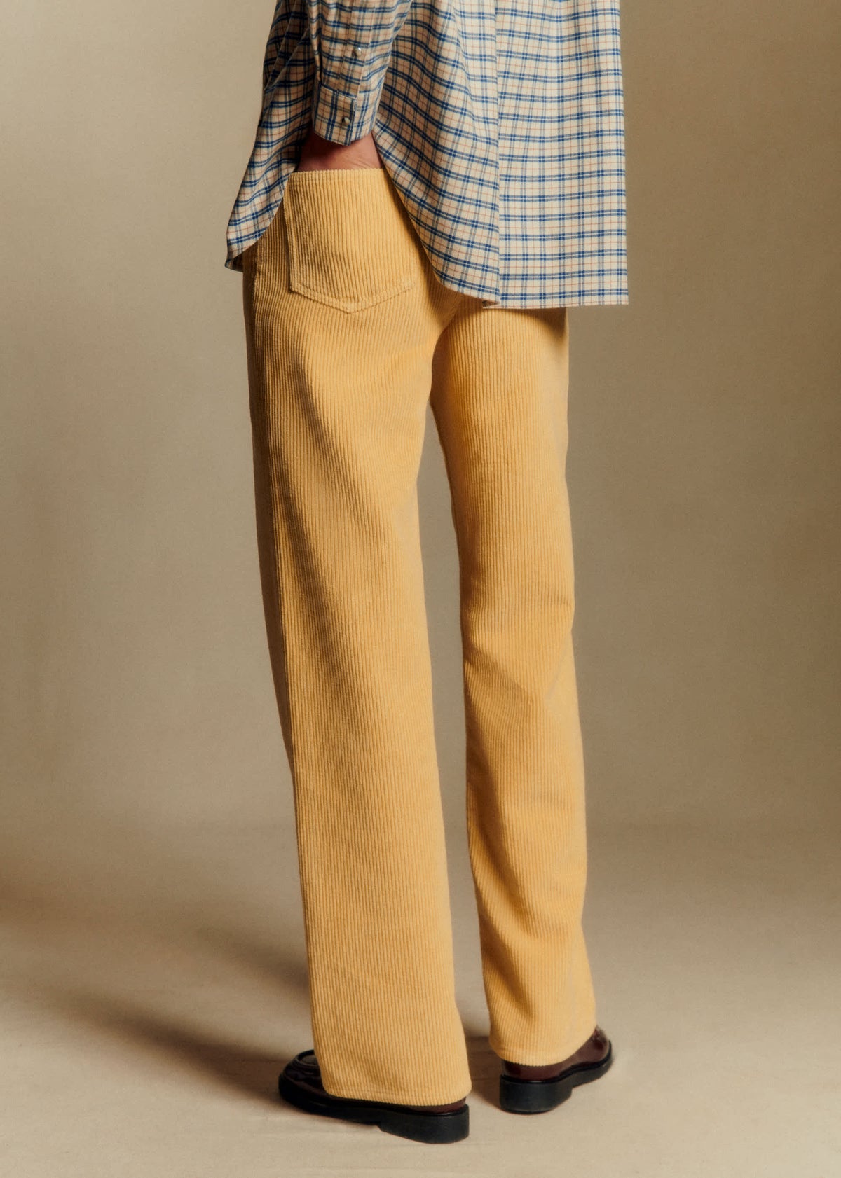 Pantalon Le Wide Leg - Velours Paille