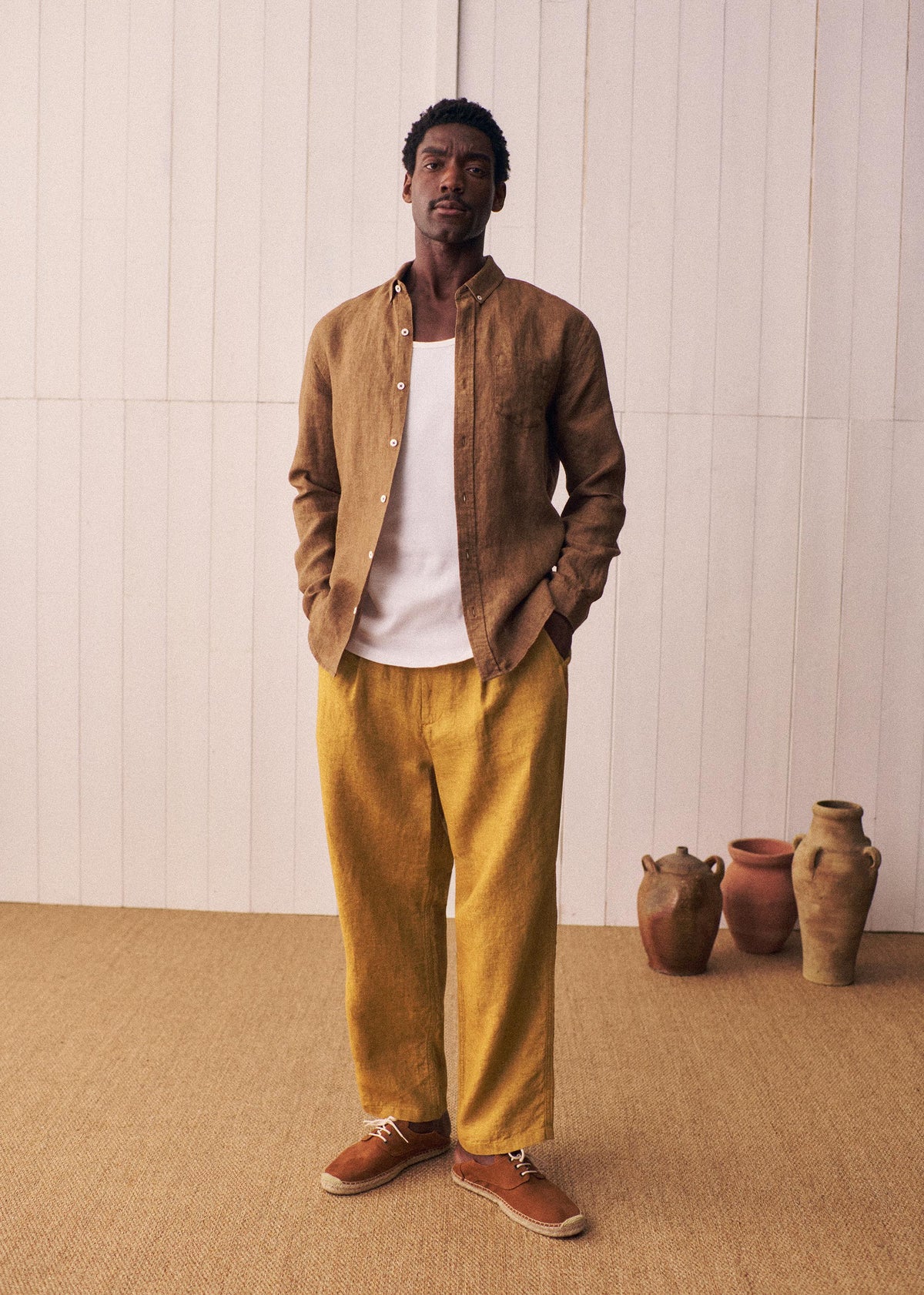 Chemise Charlie Lin - Marron Chiné