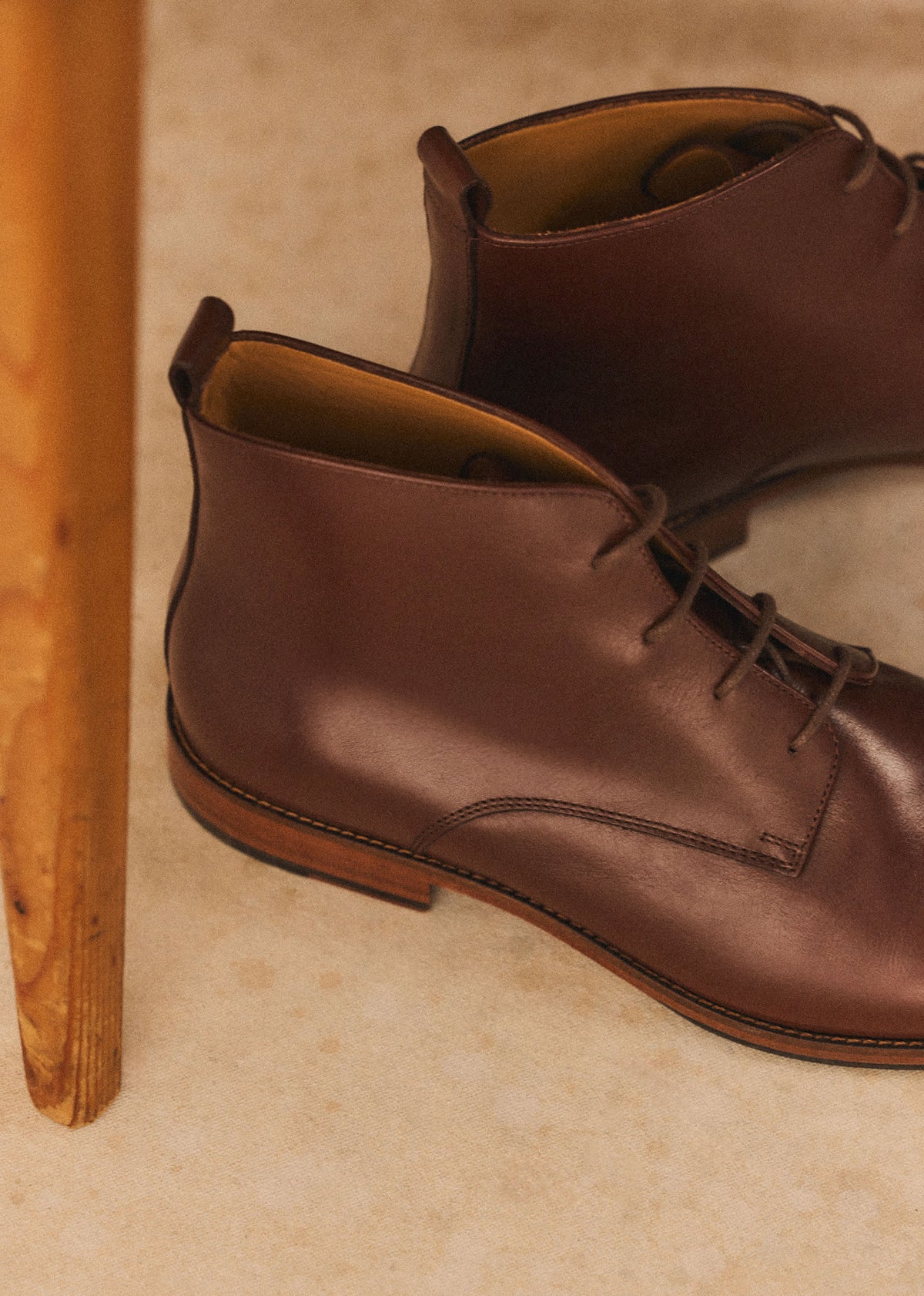 Bottines Chukka John - Cuir Tradition Camel