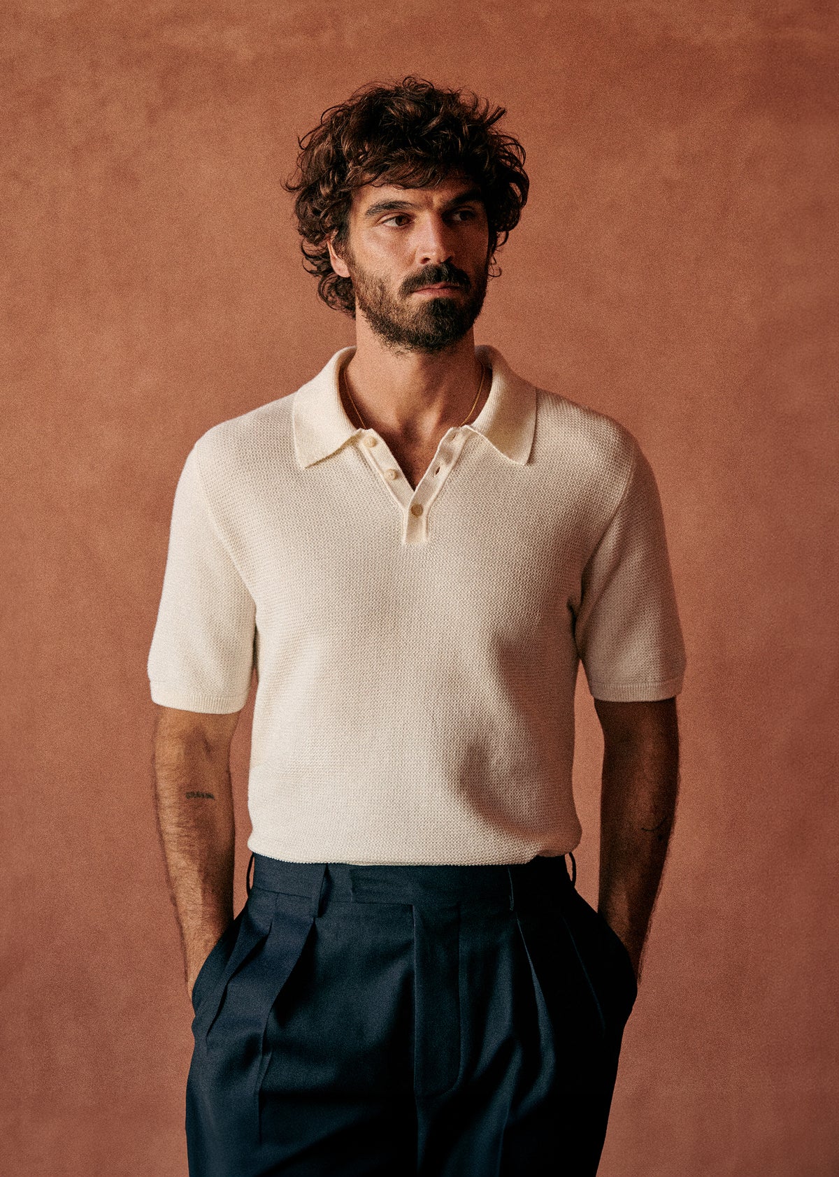 Polo Maille Simeone - Blanc