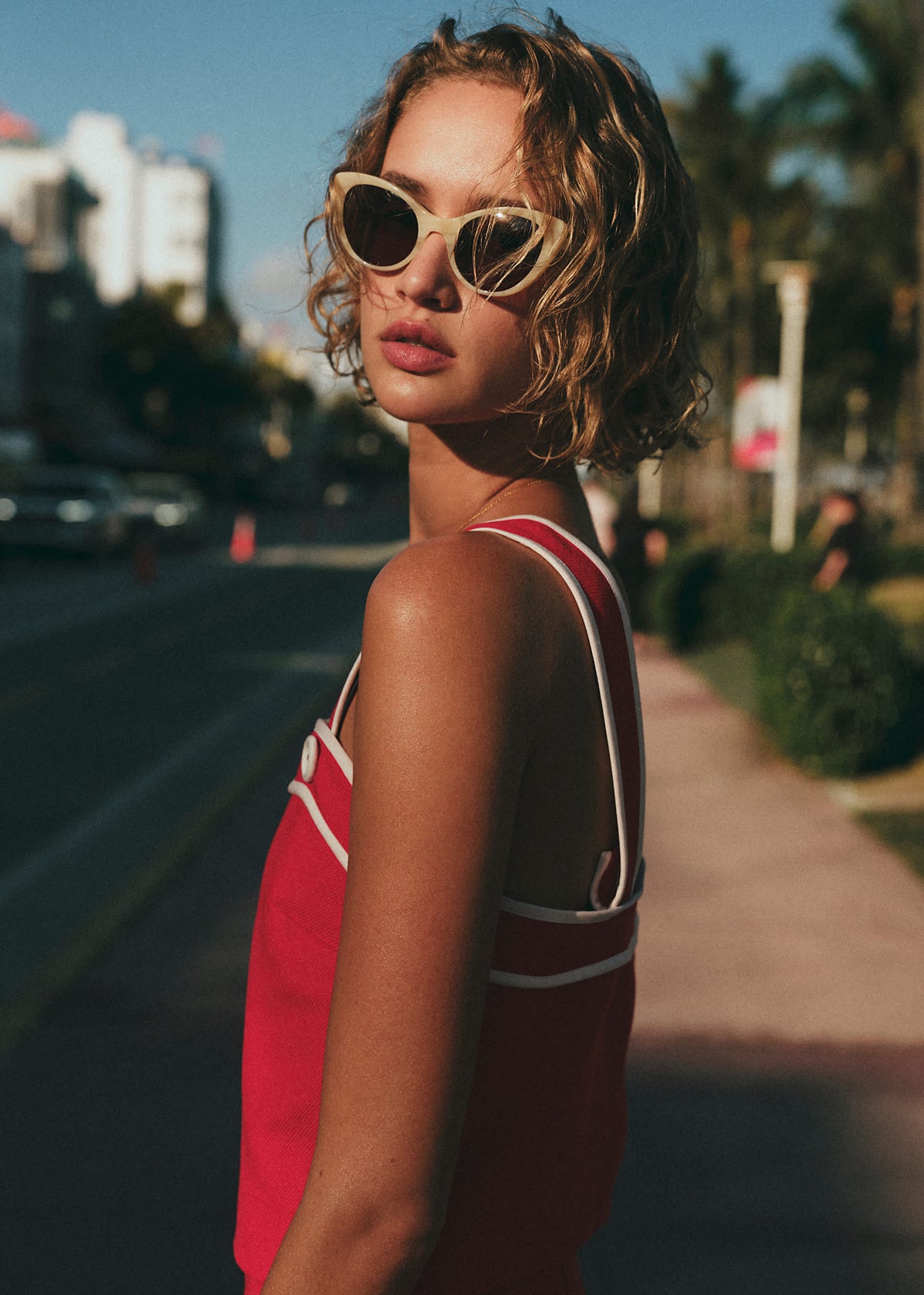 Lunettes de soleil Bianca - Ecru