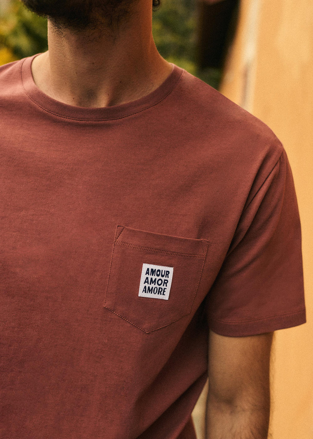 T-Shirt Amour Amor Amore - Vieux Rose