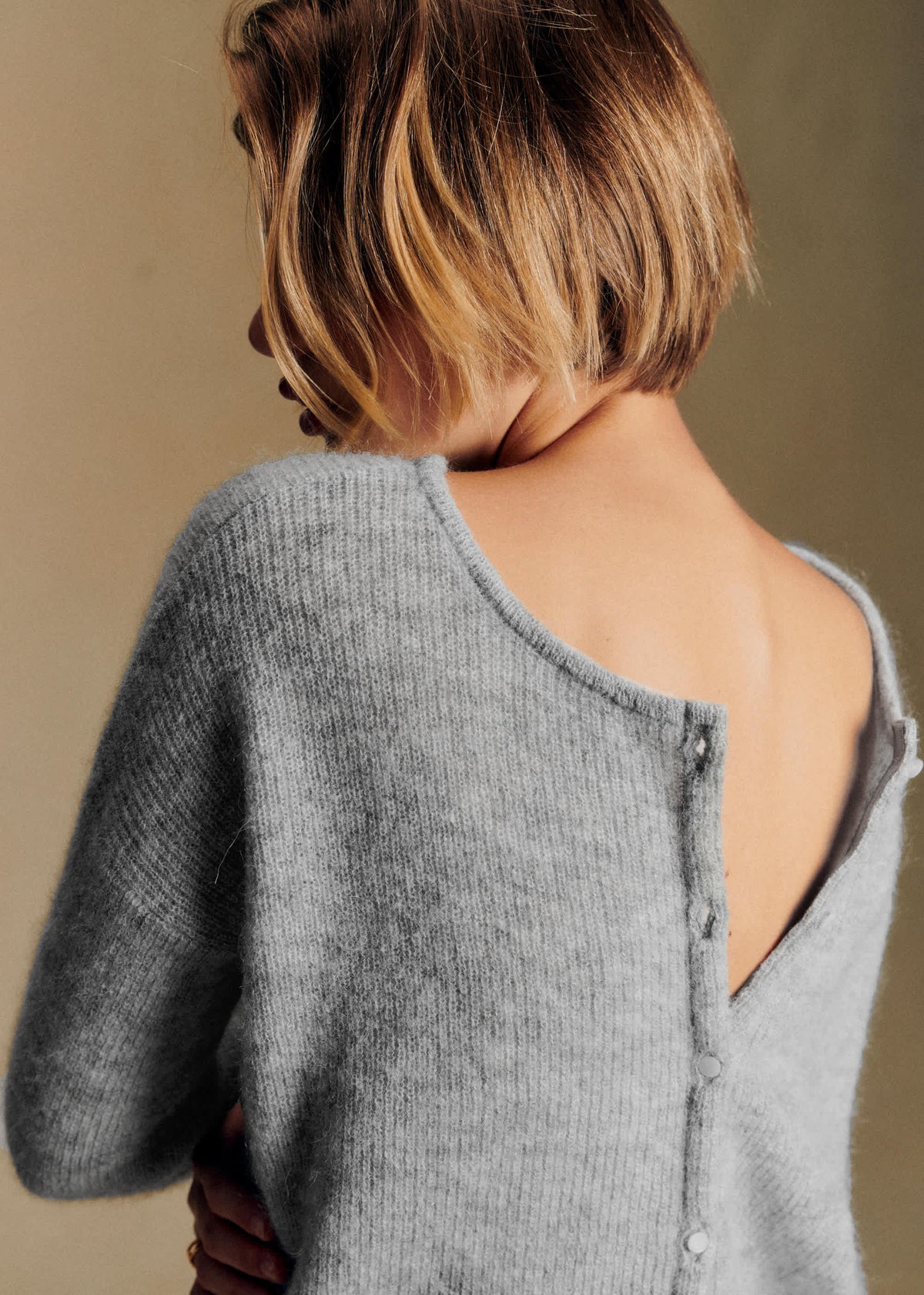 Gilet Gaspard - Gris Chiné Clair