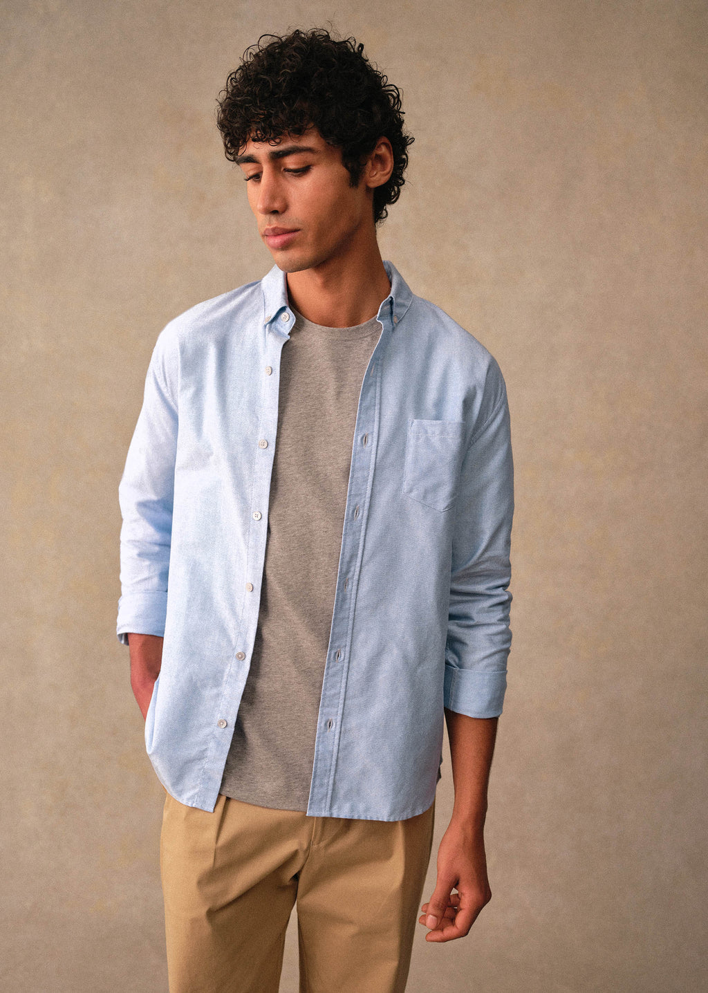 Chemise Charlie Oxford - Bleu Clair