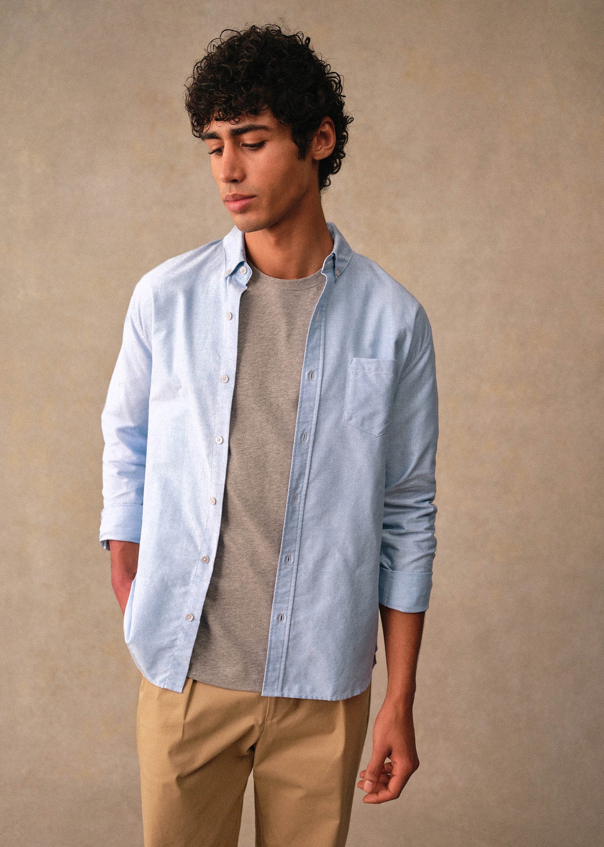 Chemise Charlie Oxford - Bleu Clair