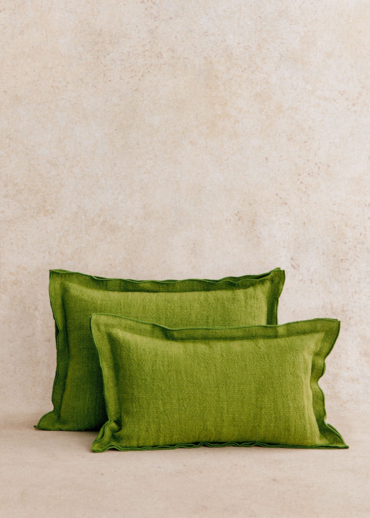 Coussin Toile de Lin - Petit modèle - Vert
