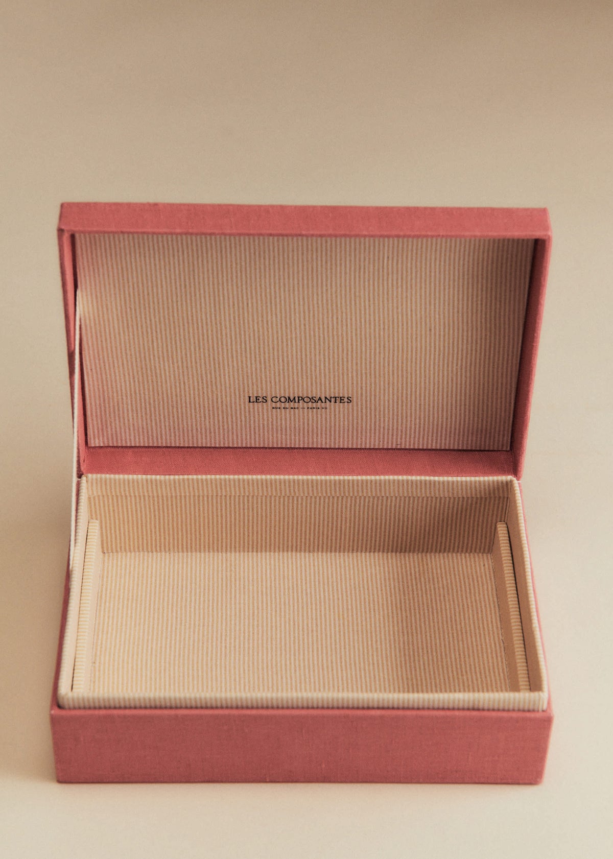 Boîte bijoux matelassée - Blush