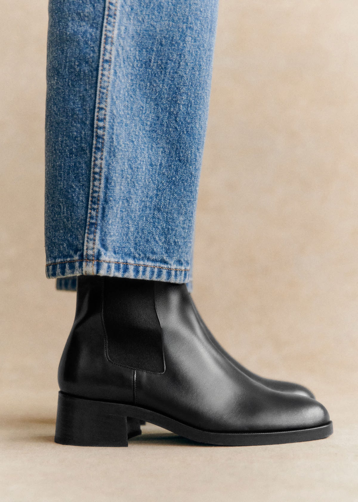 Bottines Low Agnès - Noir Glacé