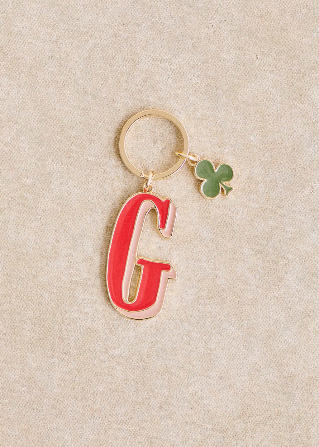 Porte-Clé Abécédaire - Lettre G - Rouge