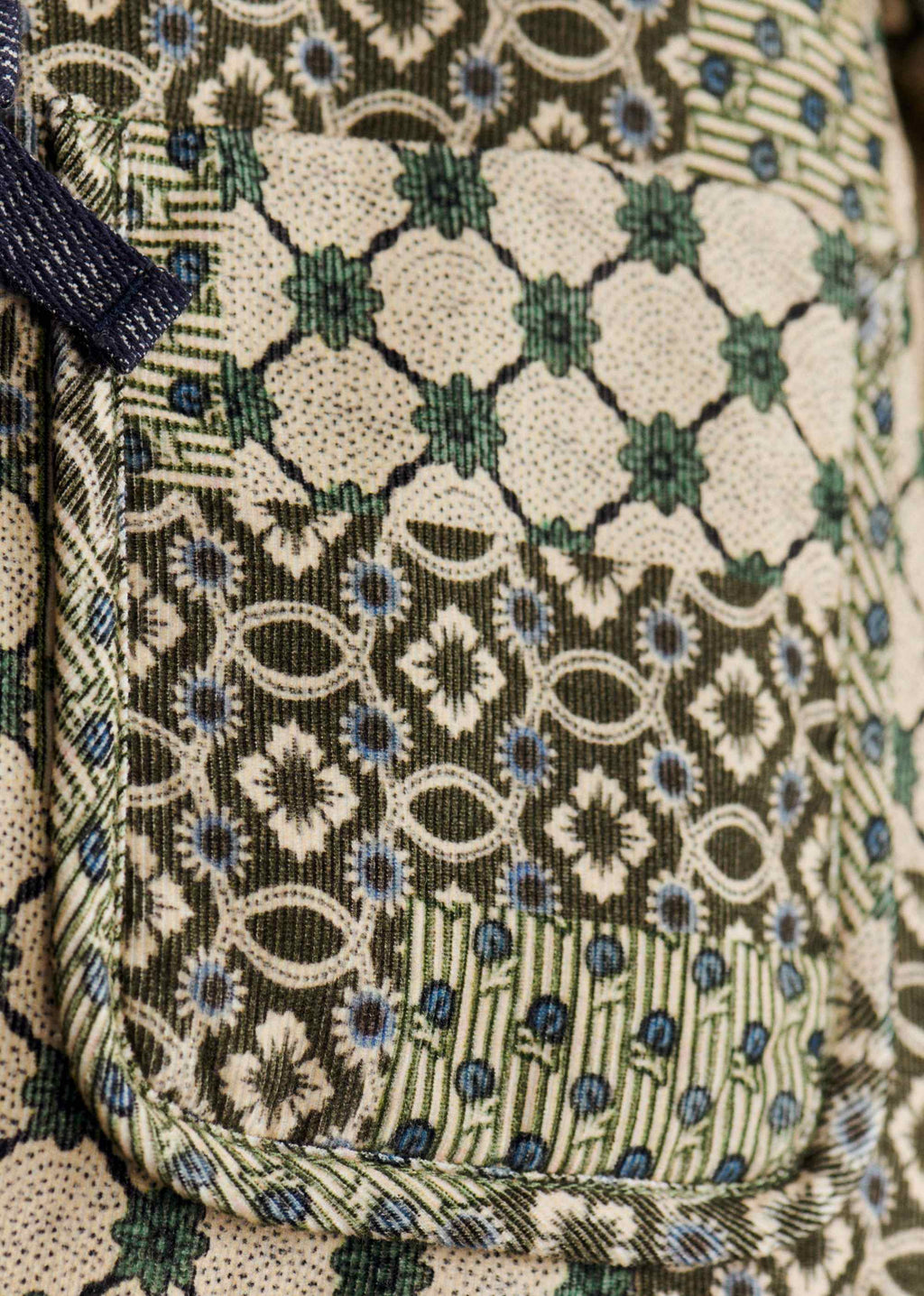 Manteau Sari - Petit Sézane x Antoinette Poisson - Imprimé Patchwork Dominote