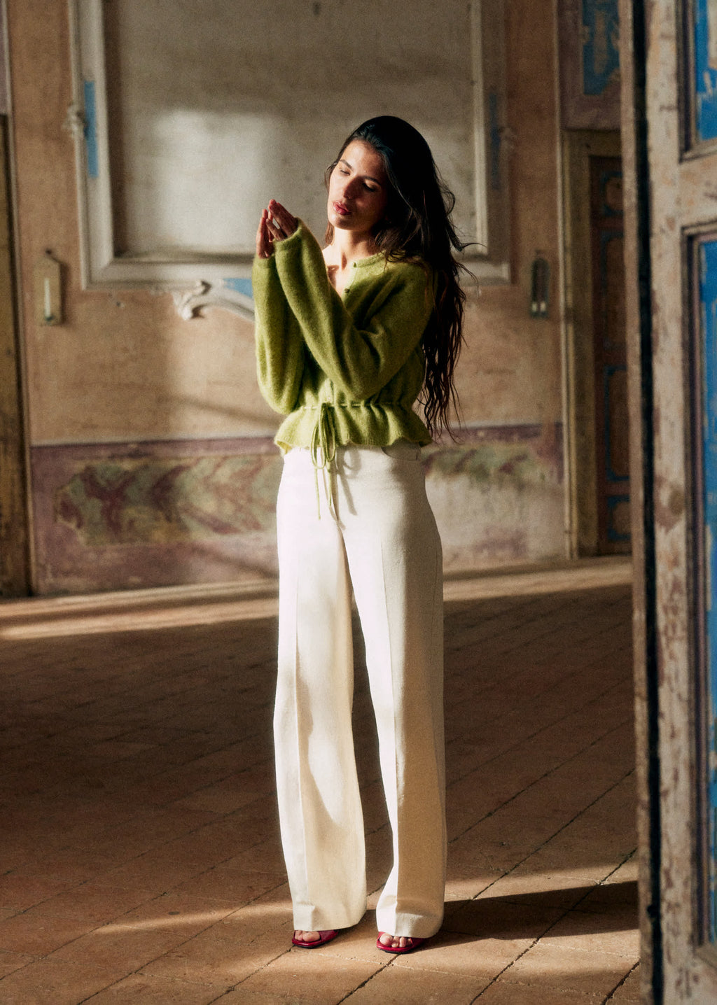 Gilet Barbara - Vert Amande