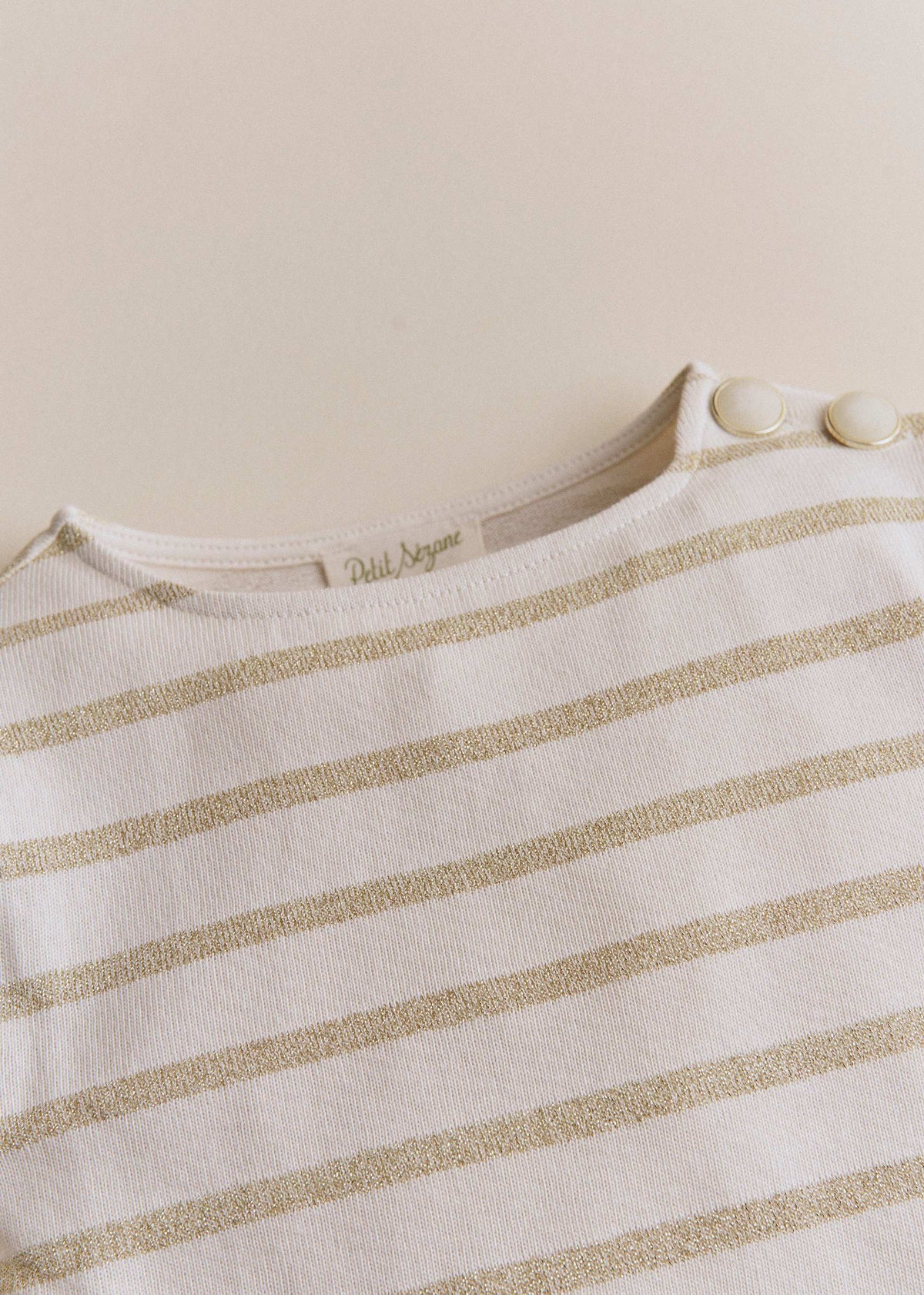 Marinière Colette - Ecru / doré