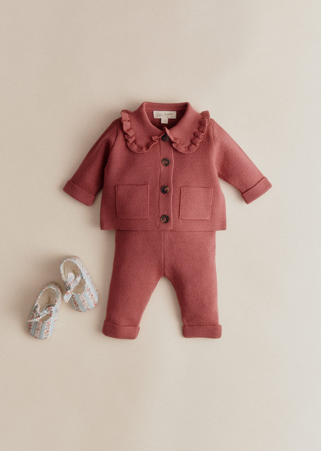 Pantalon Maille Boris - Bois De Rose