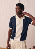 Polo Maille Tommaso - Marine / Ecru