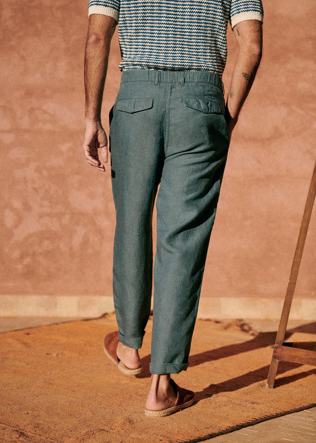 Pantalon Shane Lin - Bleu Acier