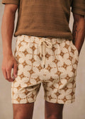 Short Priam - Naturel Broderie Camel