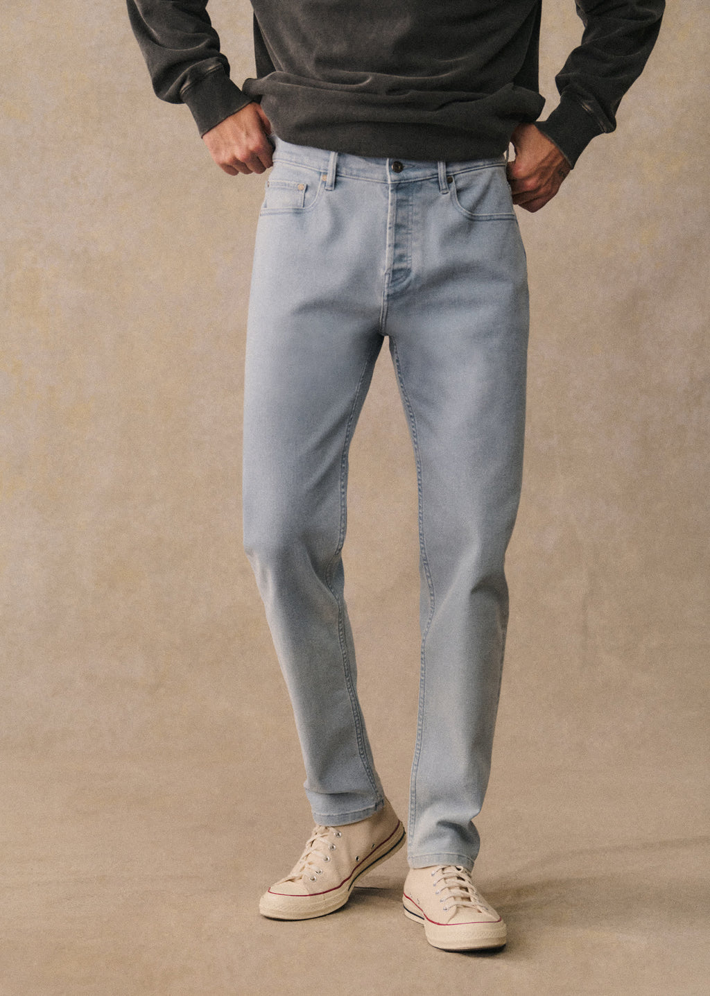 Jean Avi Slim - Bleu Denim Délavé