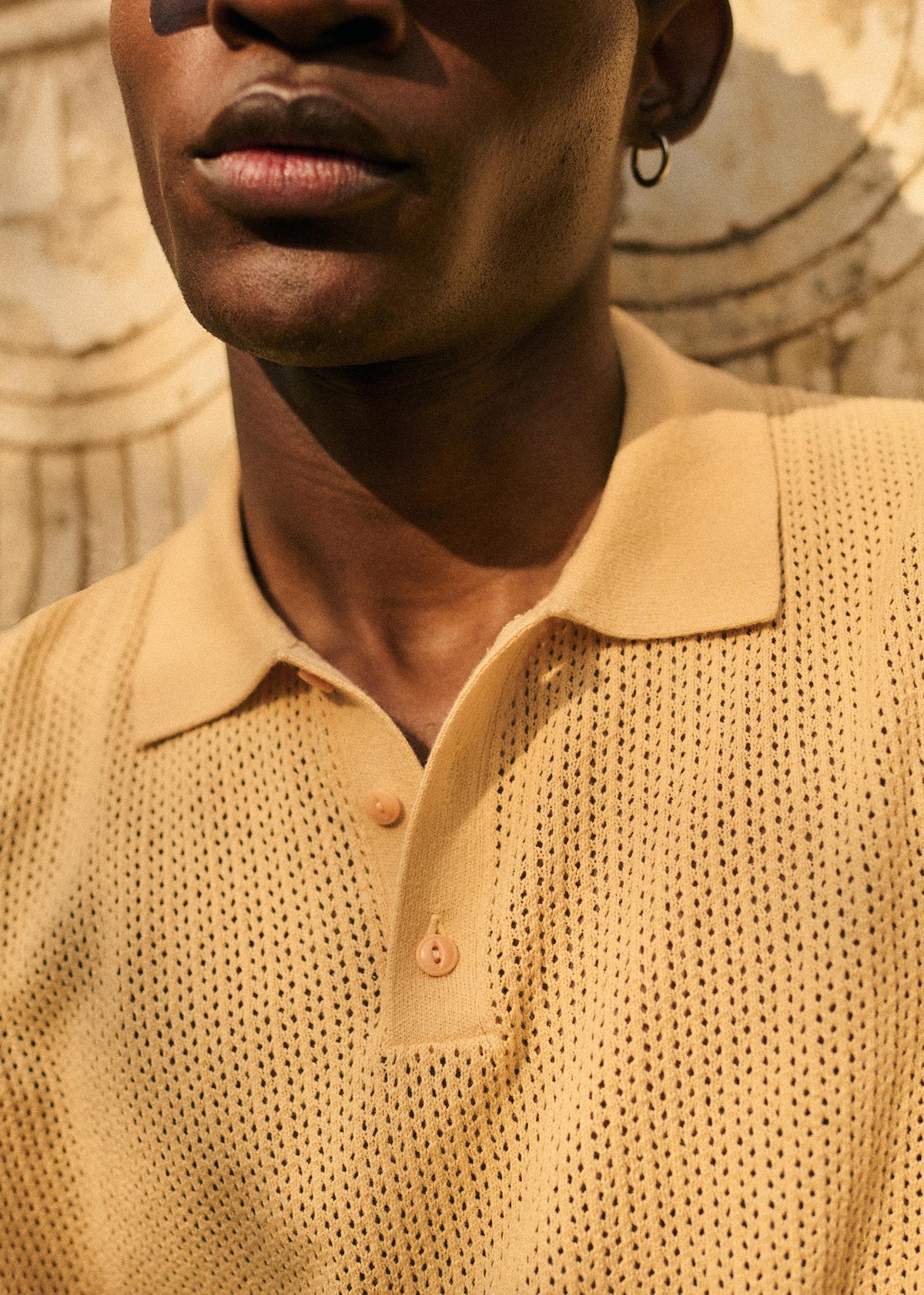 Polo Maille Devan - Jaune Pastel