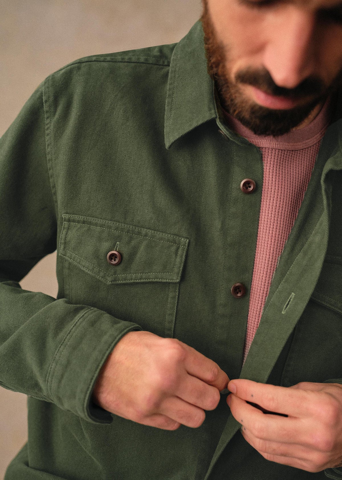 Surchemise Reese - Vert Olive
