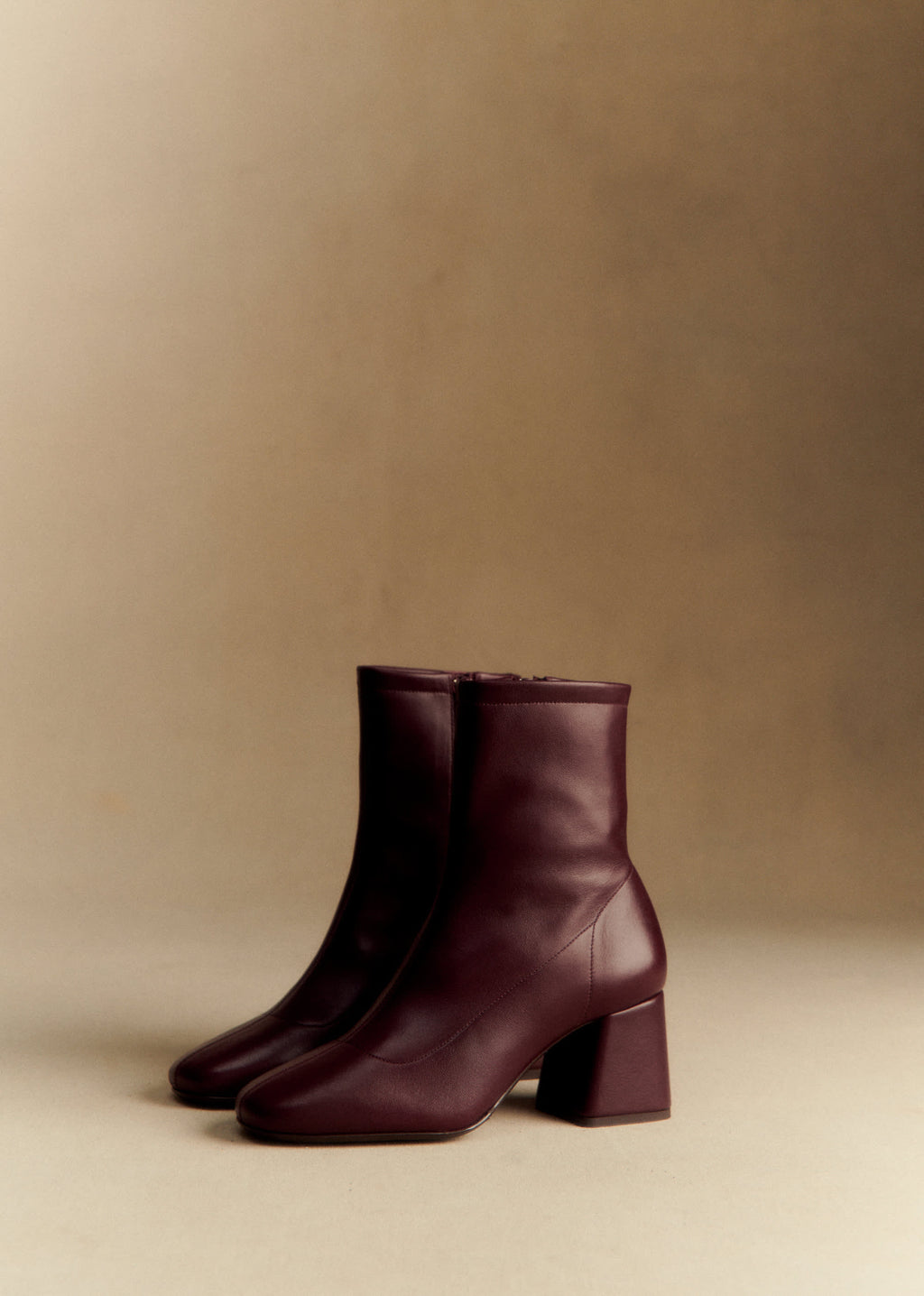 Bottines Aline - Bordeaux Lisse
