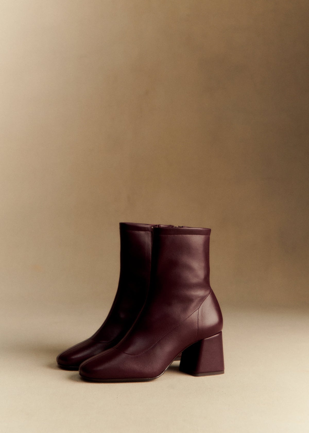 Bottines Aline - Bordeaux Lisse