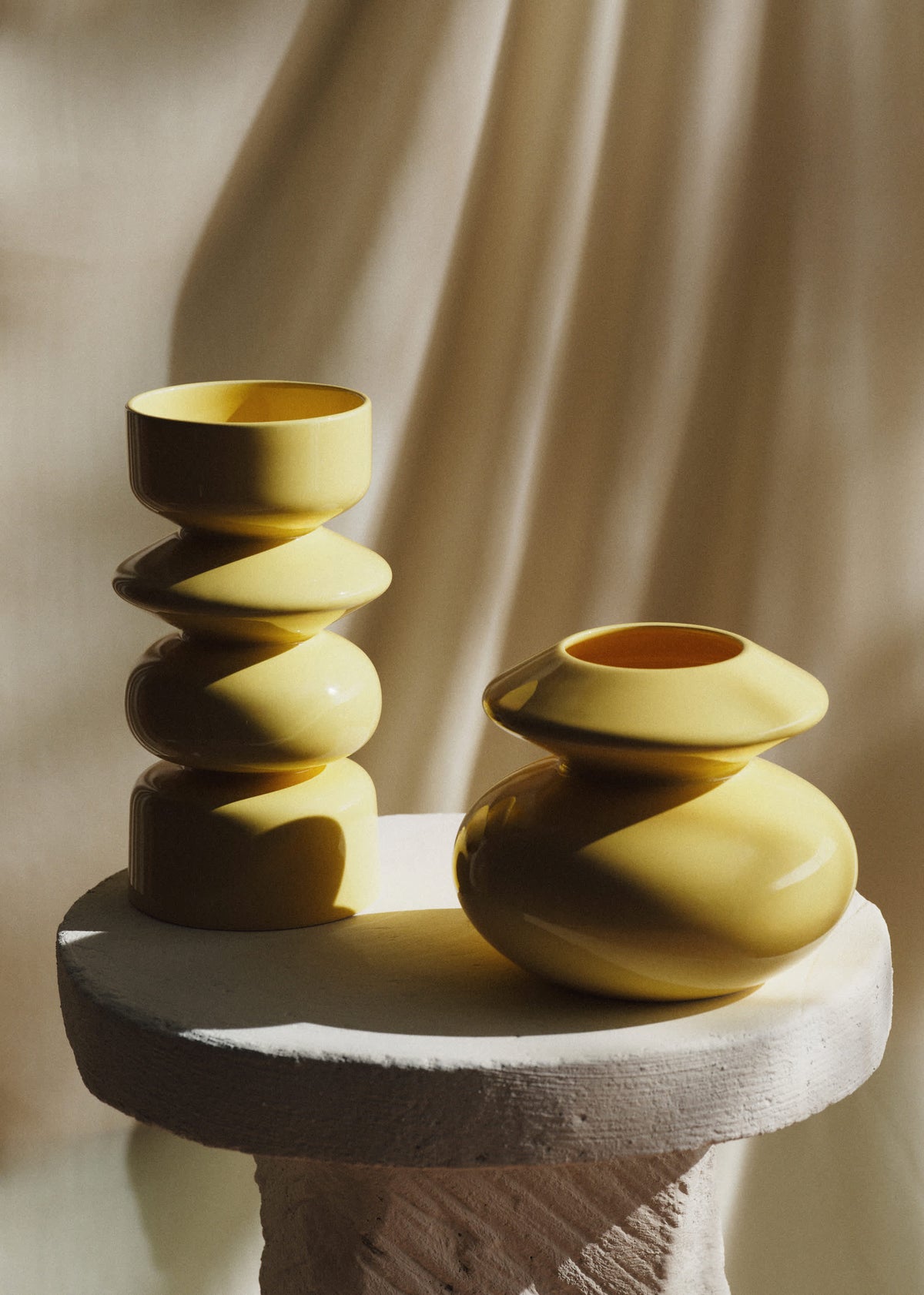 Vase Romie Objetti - Petit Modèle - Jaune