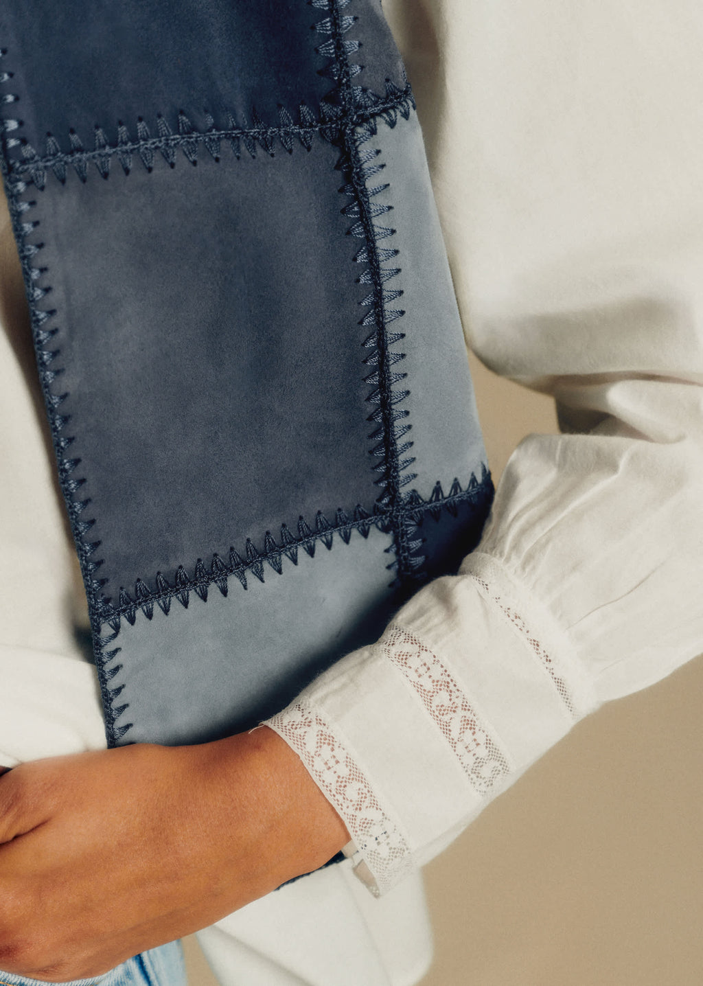Veste Eliot - Patchwork Bleu