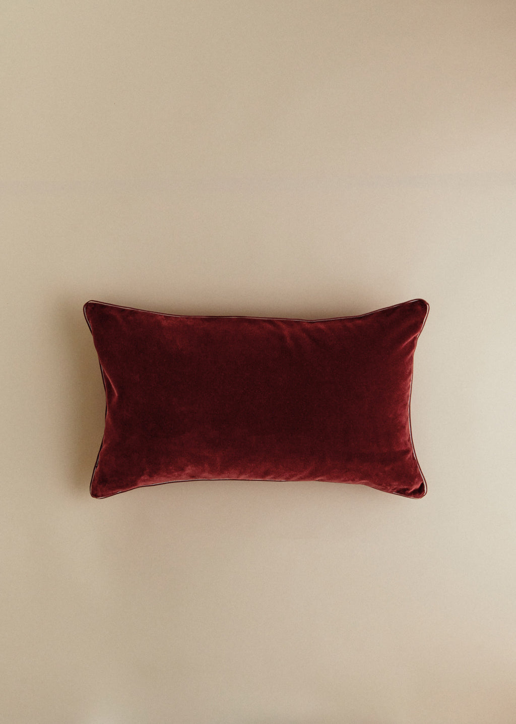 Coussin Velours Édition - Petit modèle - Terre de sienne