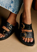Mules Low Lenny - Noir Lisse