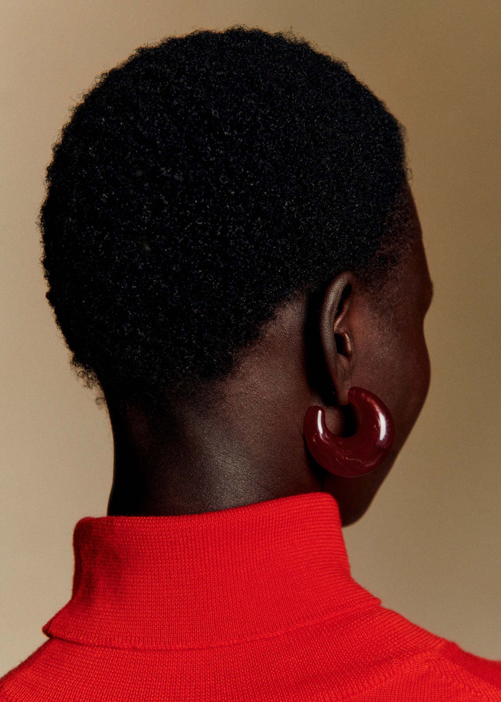 Anneaux Grace - Rouge Carmin