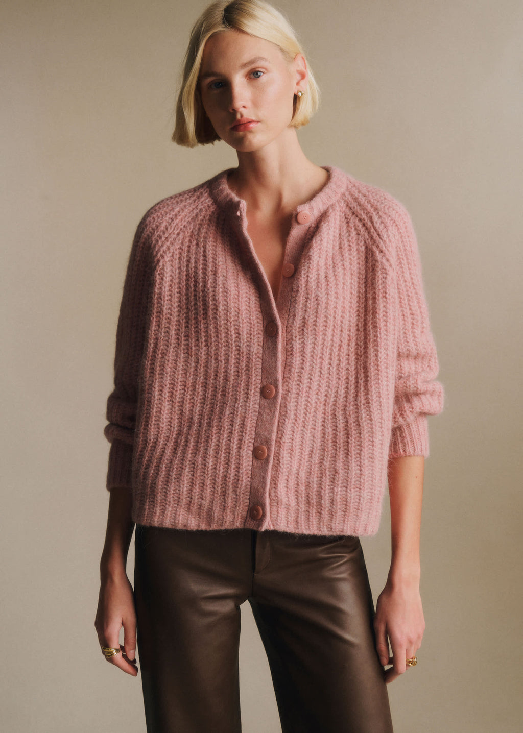Gilet Emile - Rose Chiné