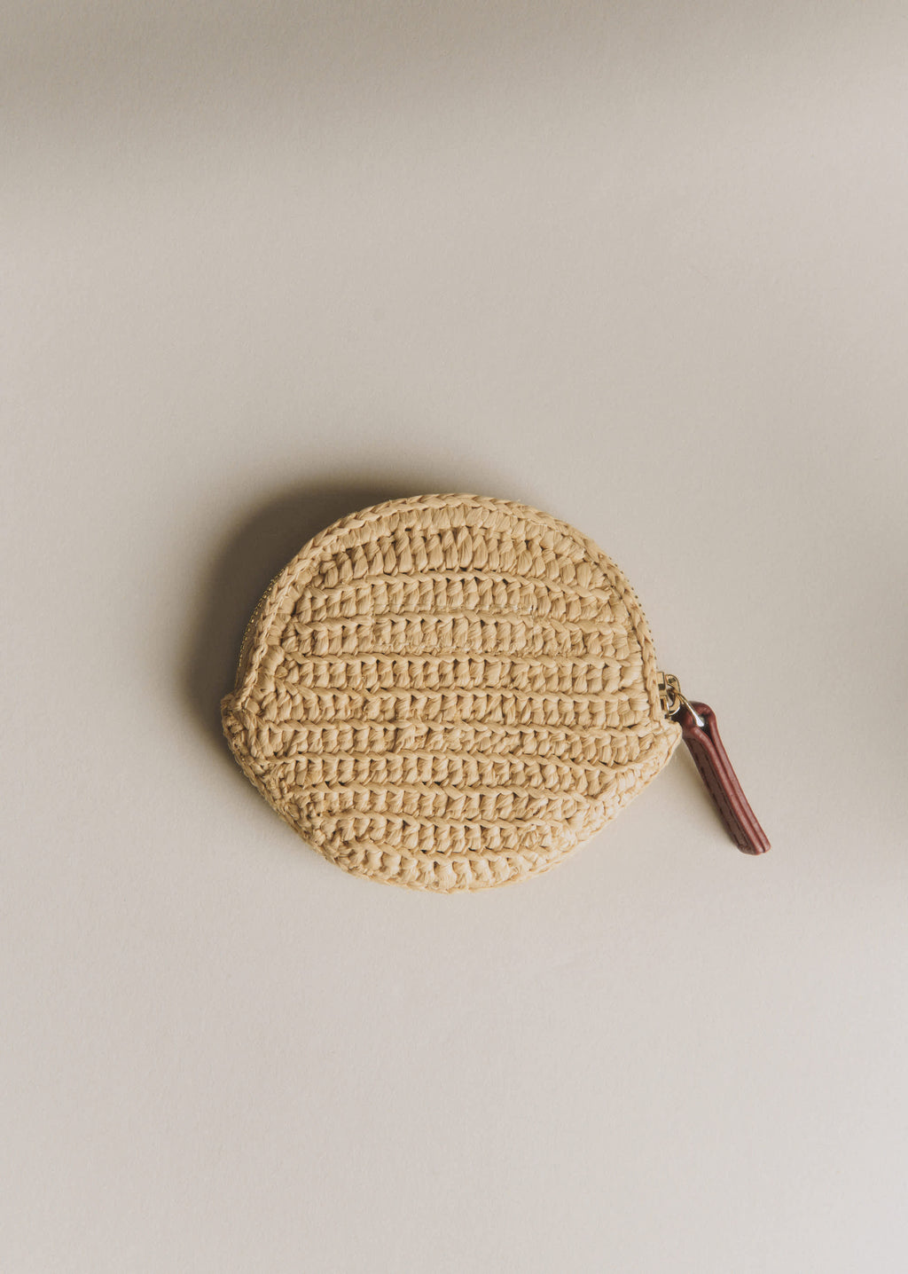 Porte-monnaie Nicole - Raphia Broderie Coeur