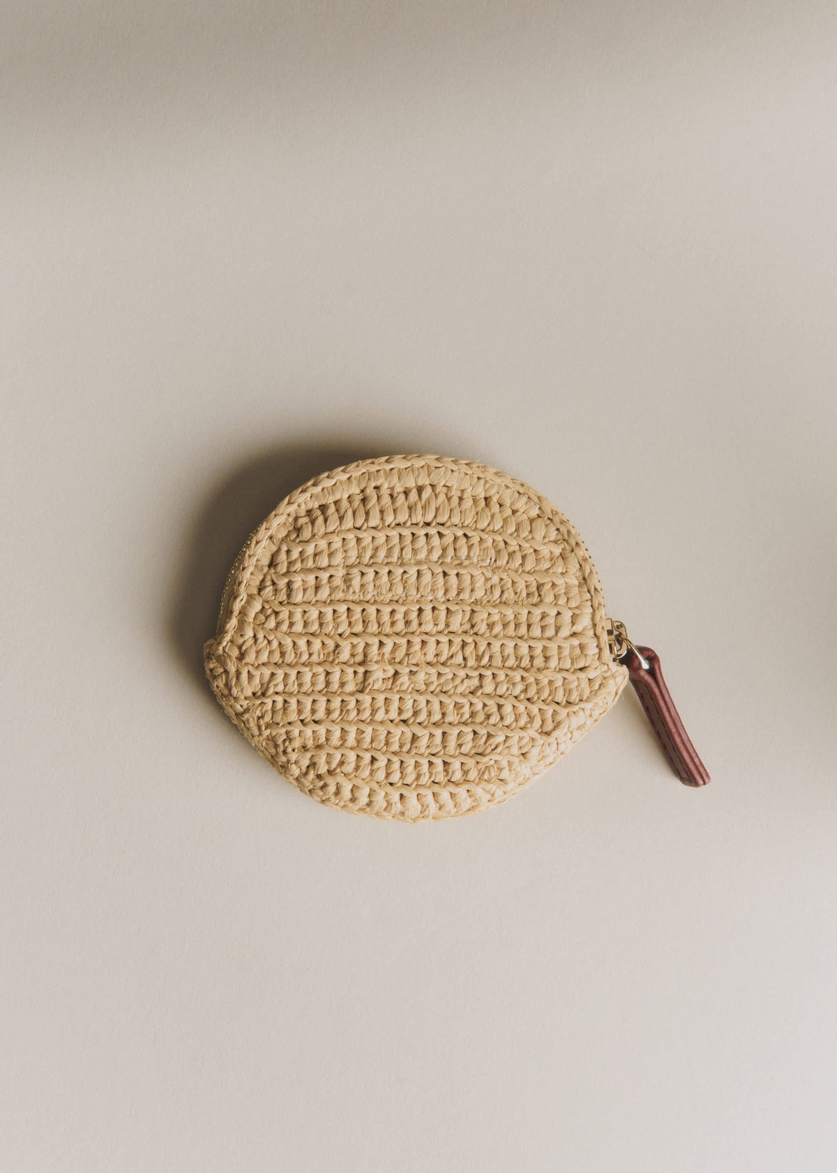 Porte-monnaie Nicole - Raphia Broderie Coeur