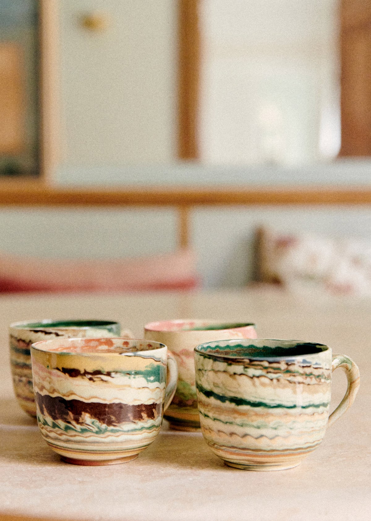 Coffret de 4 tasses - Florence Girod - Terre Mêlée