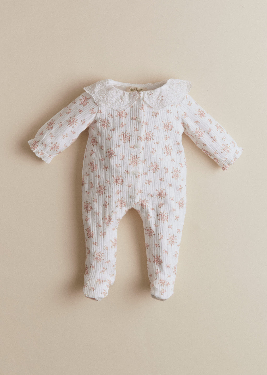 Pyjama Cassiopée - Imprimé Bouquet Doux Rose