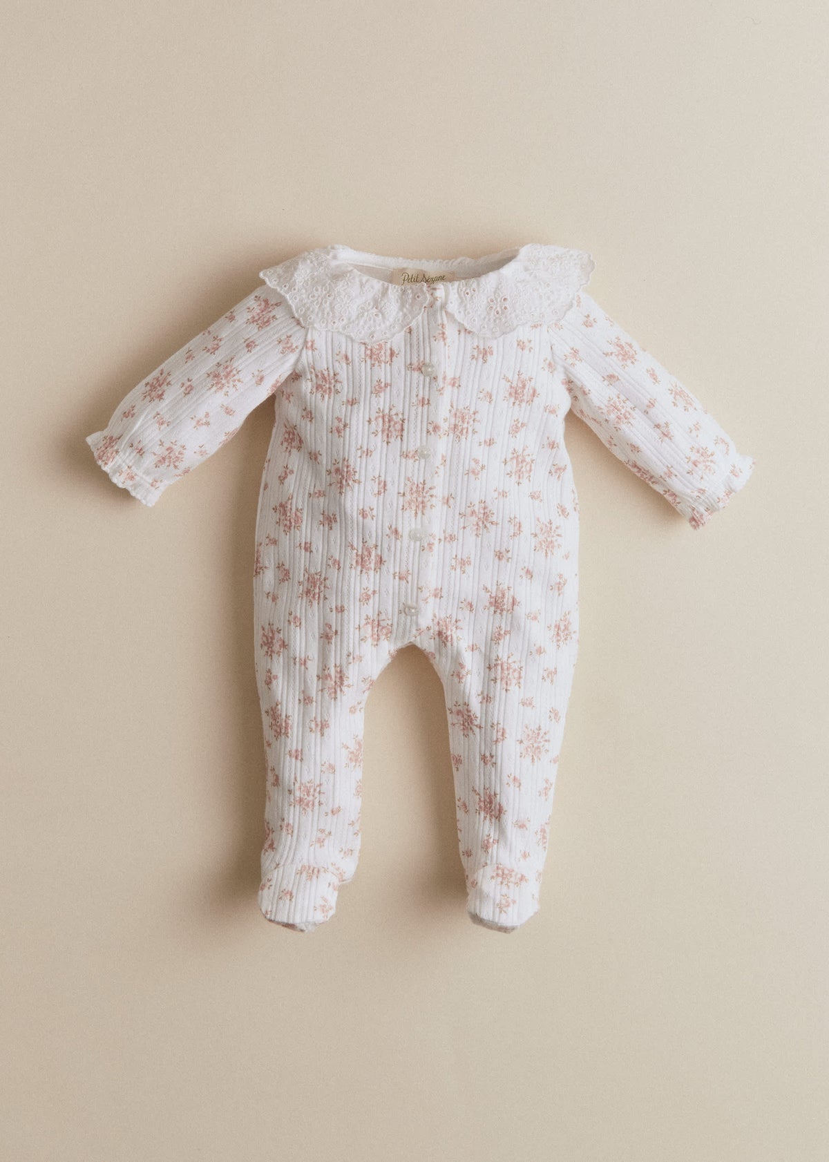 Pyjama Cassiopée - Imprimé Bouquet Doux Rose