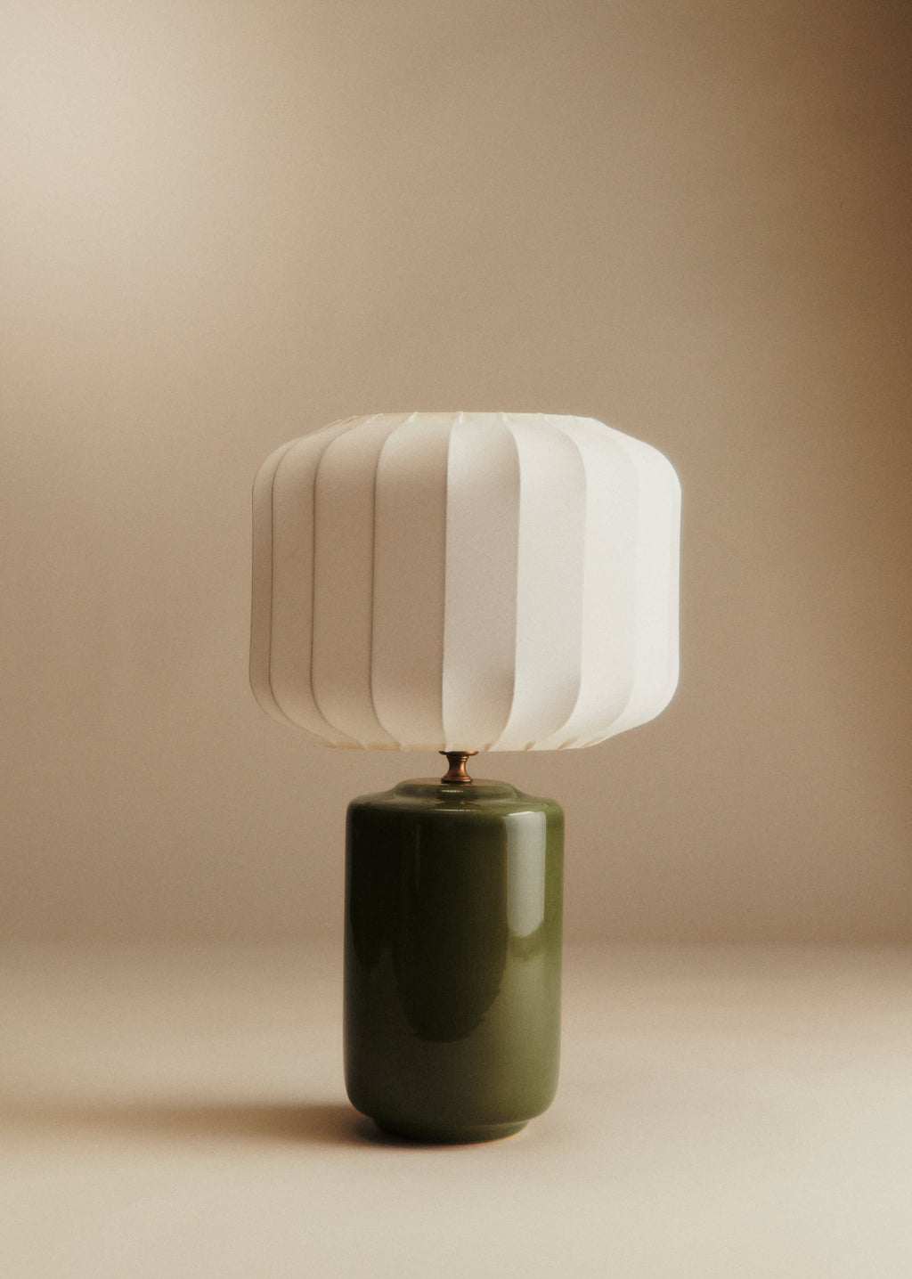 Lampe Mezzo - Sauge - Abat-jour Mezzo - Écru