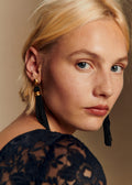 Boucles d'oreilles Bella - Noir Doré