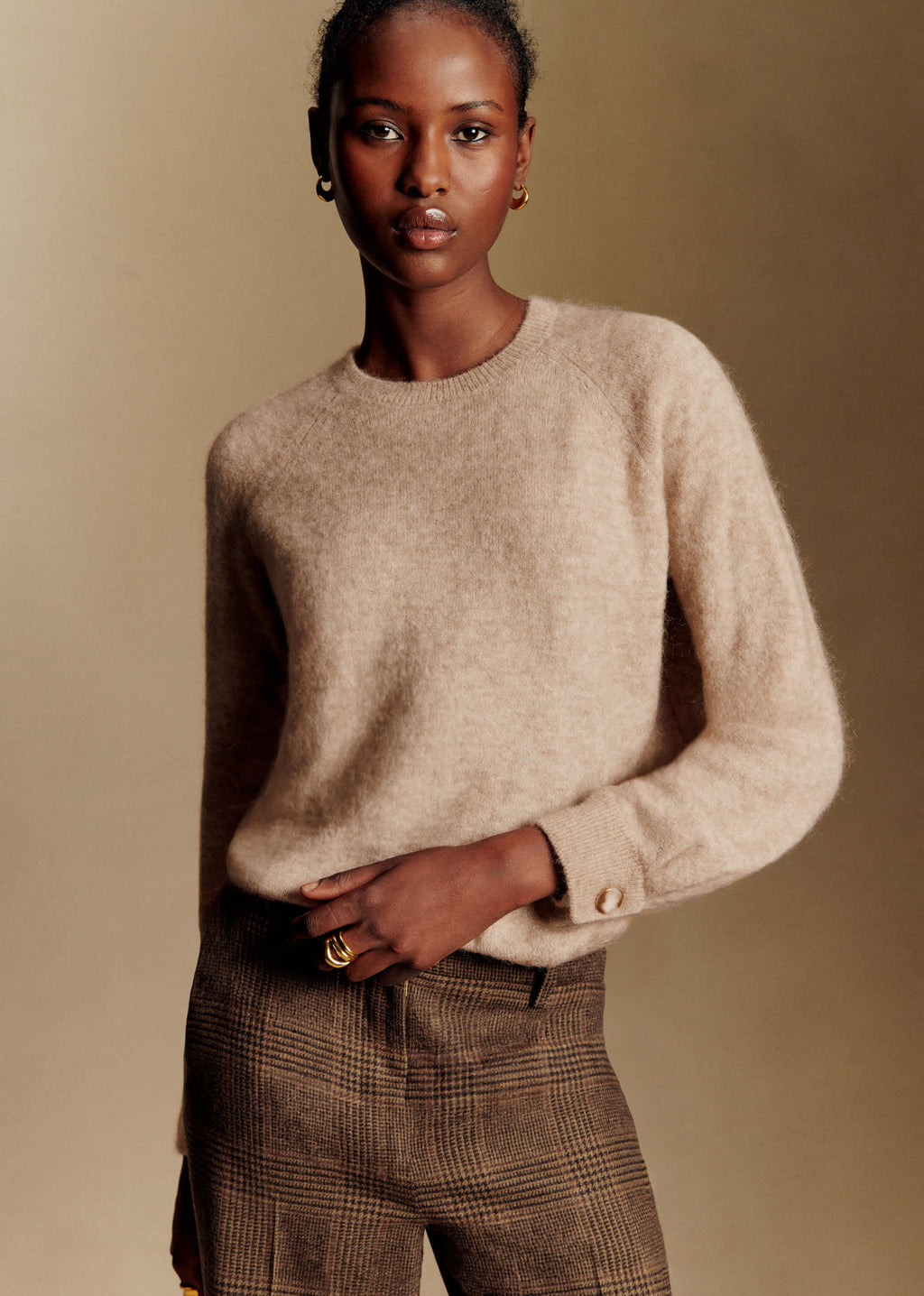 Pull Louisa - Beige Chiné Clair