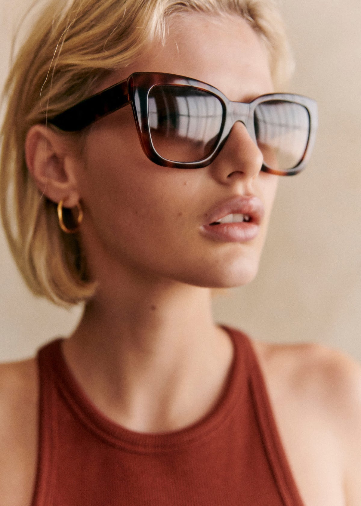 Lunettes de soleil Mila - Écailles Claires