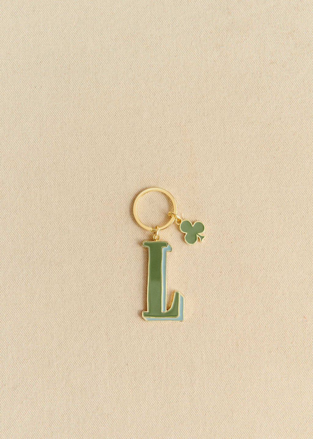 Porte-Clé Abécédaire - Lettre L - Vert