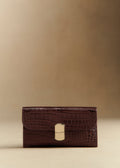 Portefeuille Grand Milo - Choco Croco