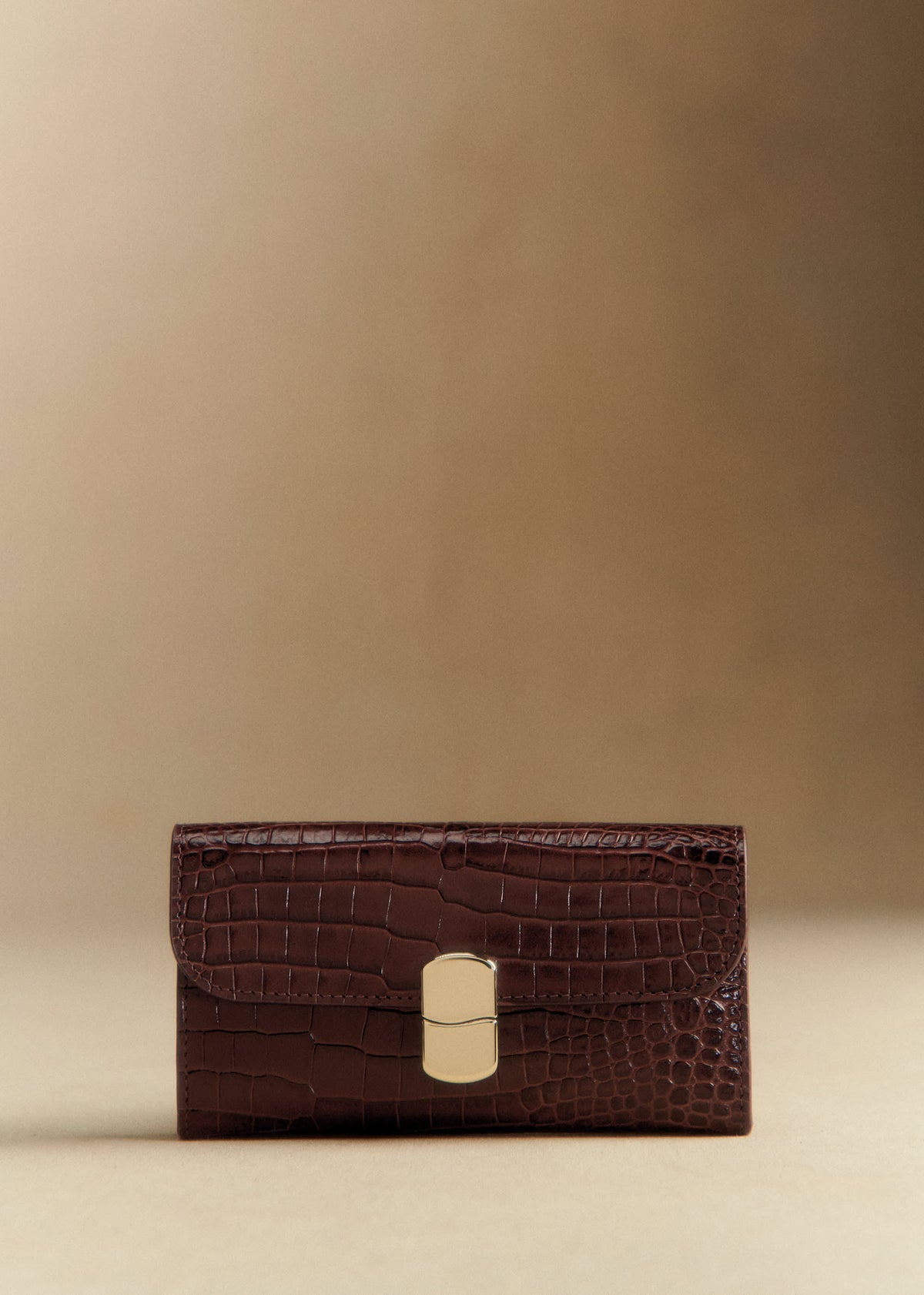 Portefeuille Grand Milo - Choco Croco