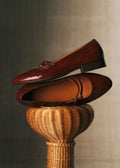 Ballerines Low Ninon - Acajou Vernis