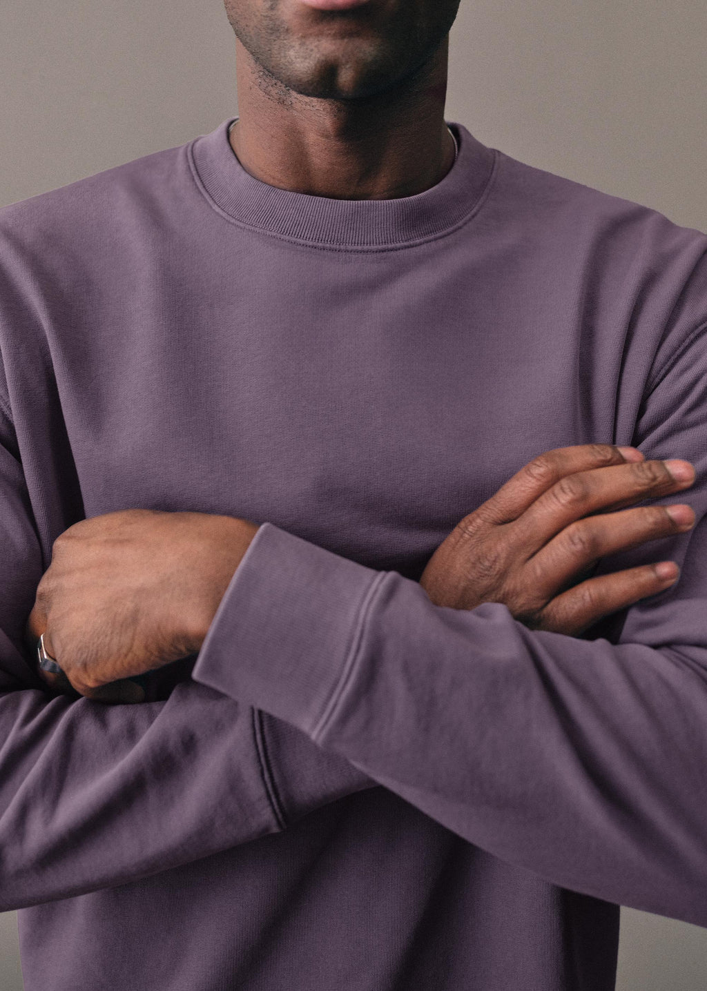 Sweatshirt Boxy - Mauve Délavé