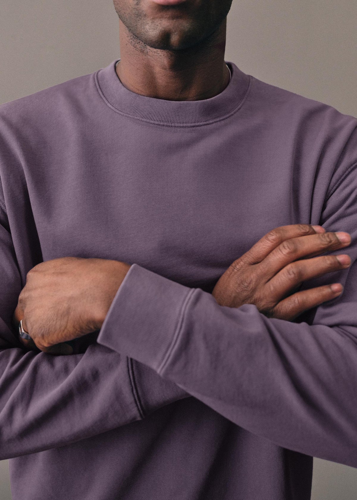 Sweatshirt Boxy - Mauve Délavé