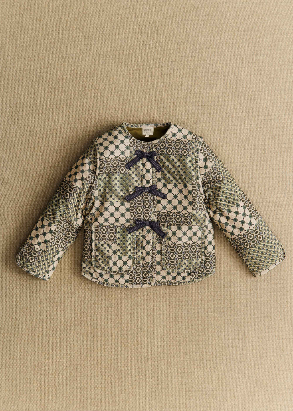Manteau Sari - Petit Sézane x Antoinette Poisson - Imprimé Patchwork Dominote