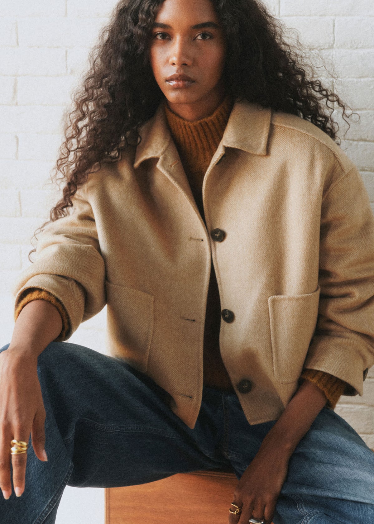 Veste Mia - Chevron Taupe
