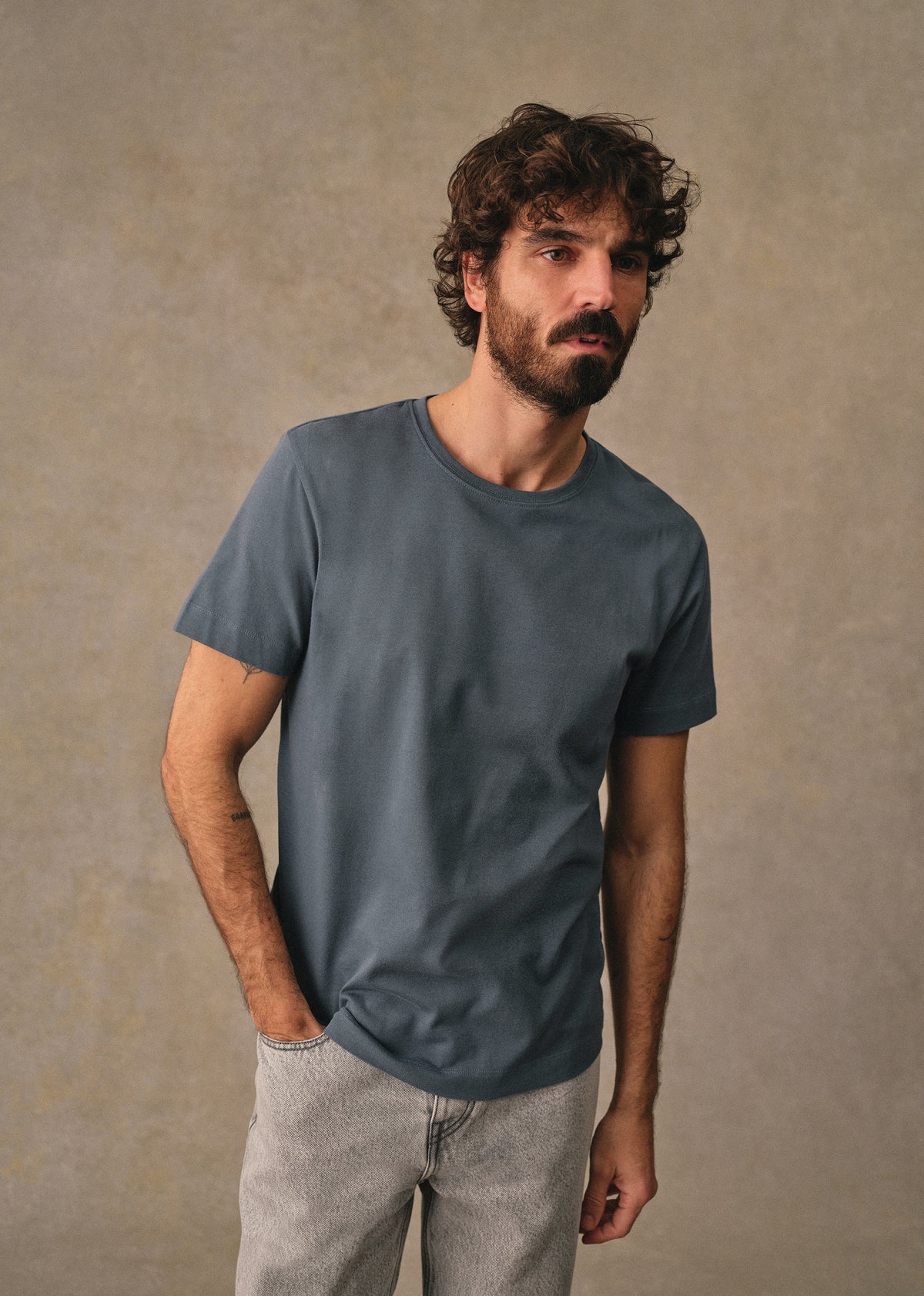 T-Shirt Kenneth - Bleu Acier