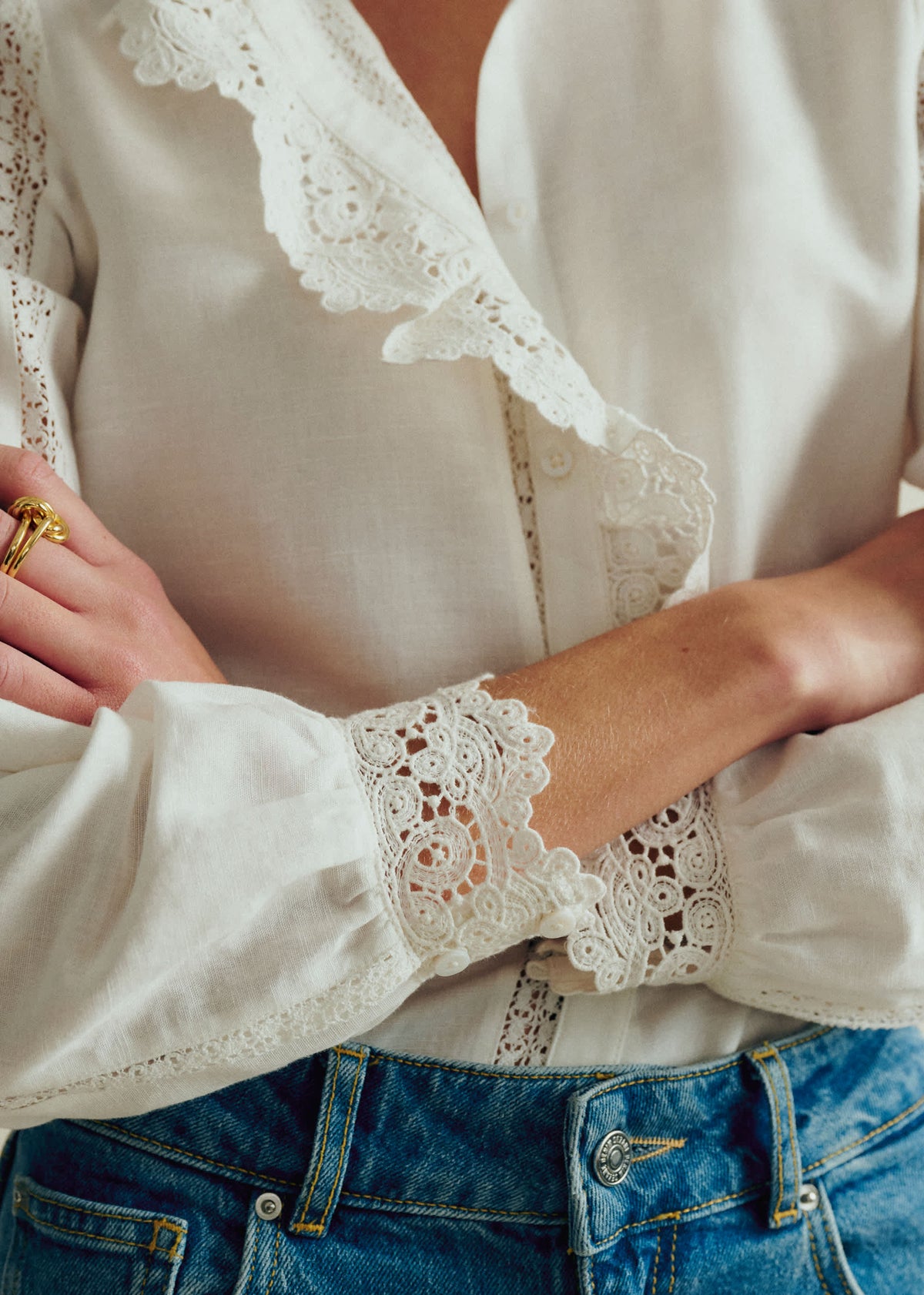 Chemise Chlo - Crochet Écru